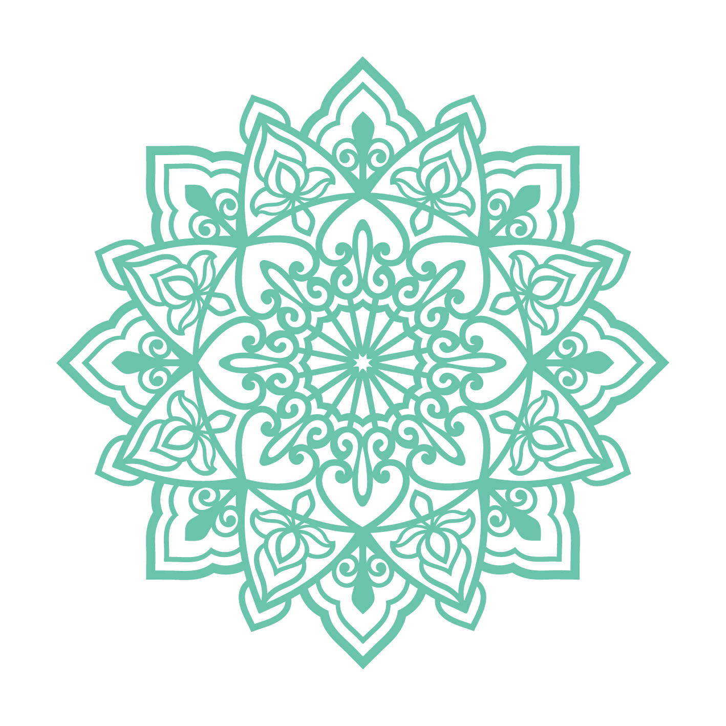 תפארת - מנדלה מעוגלת