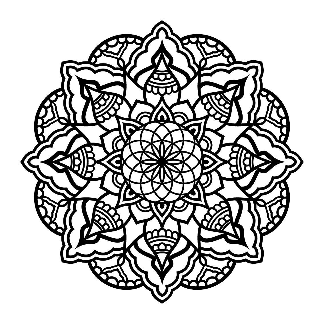 תנועת החיים - מנדלה מעוגלת