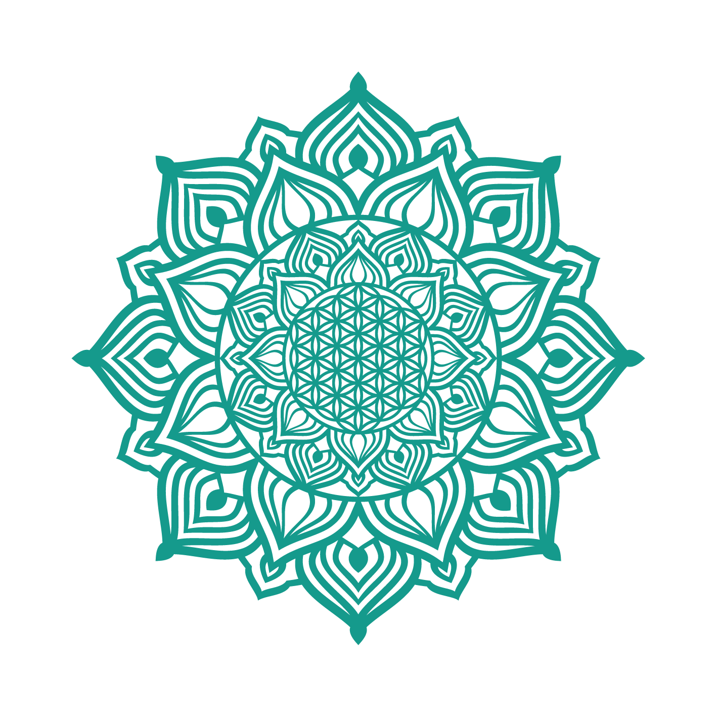 השמש העולה - מנדלה מעוגלת