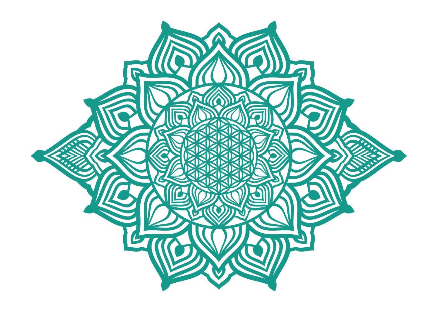 השמש העולה - מנדלה מאורכת