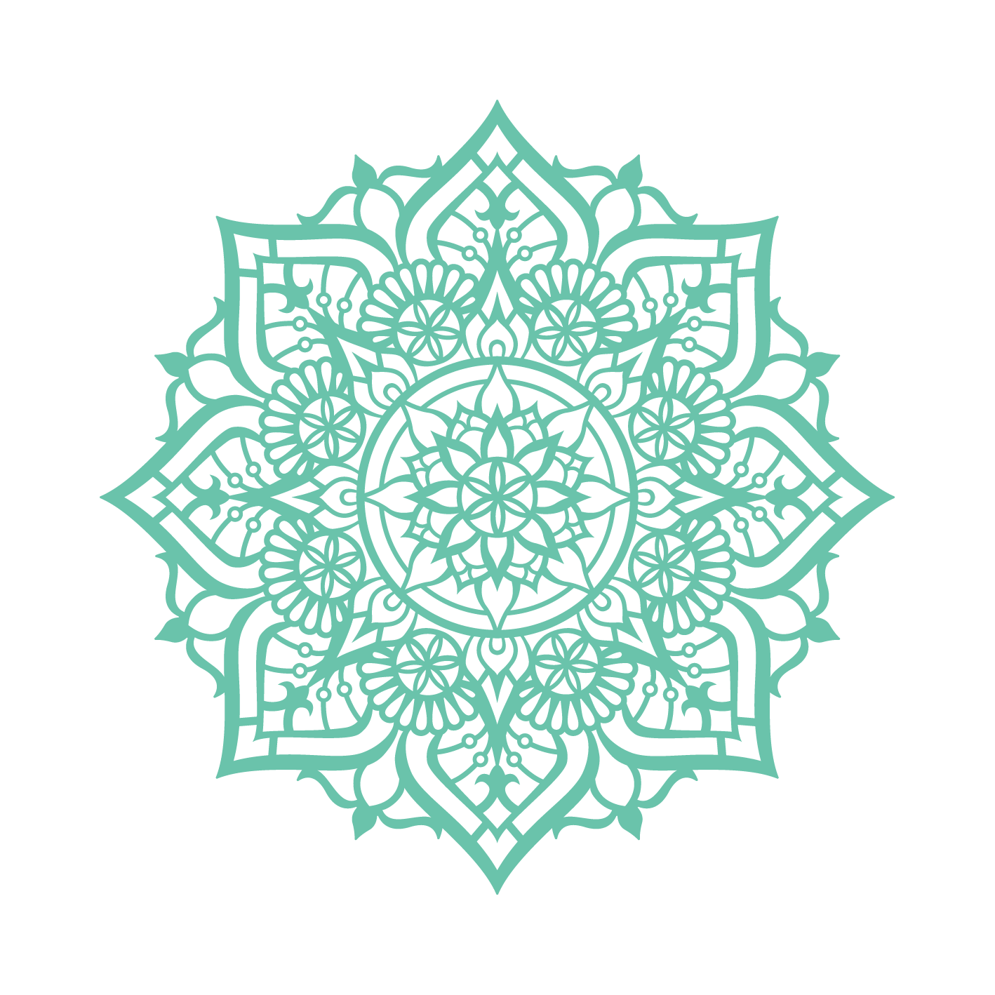 נוכחות - מנדלה מעוגלת