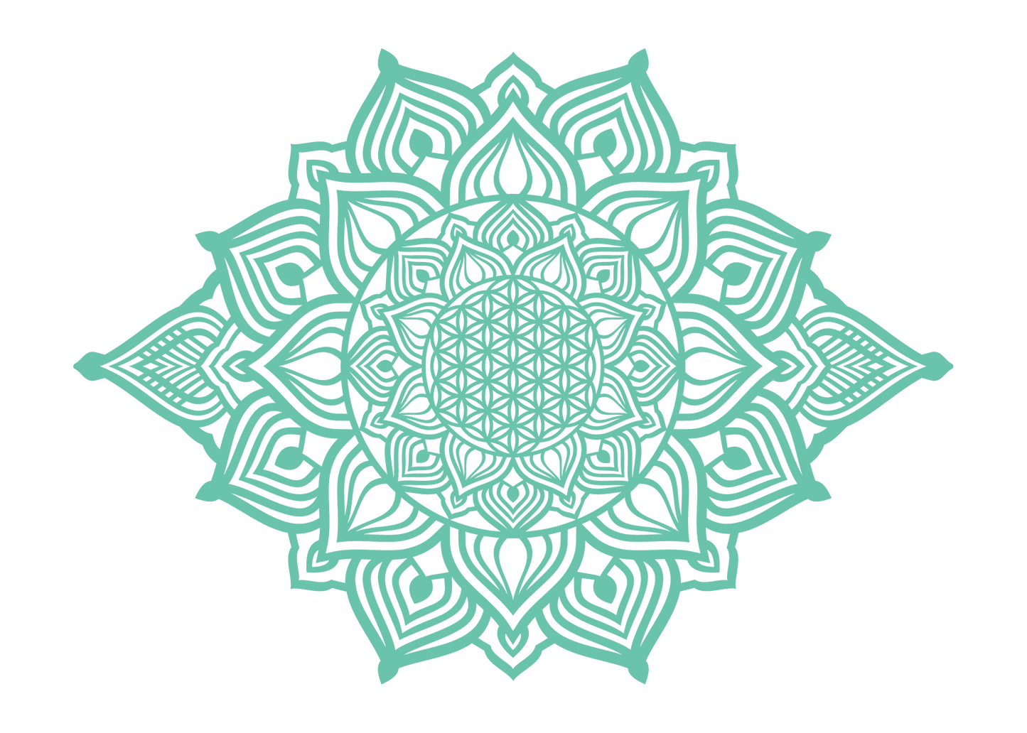 השמש העולה - מנדלה מאורכת