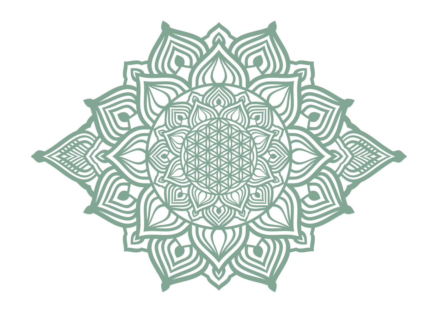 השמש העולה - מנדלה מאורכת