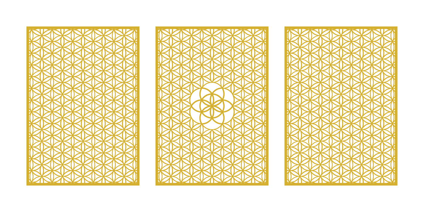 סט משרביות - פרח החיים 