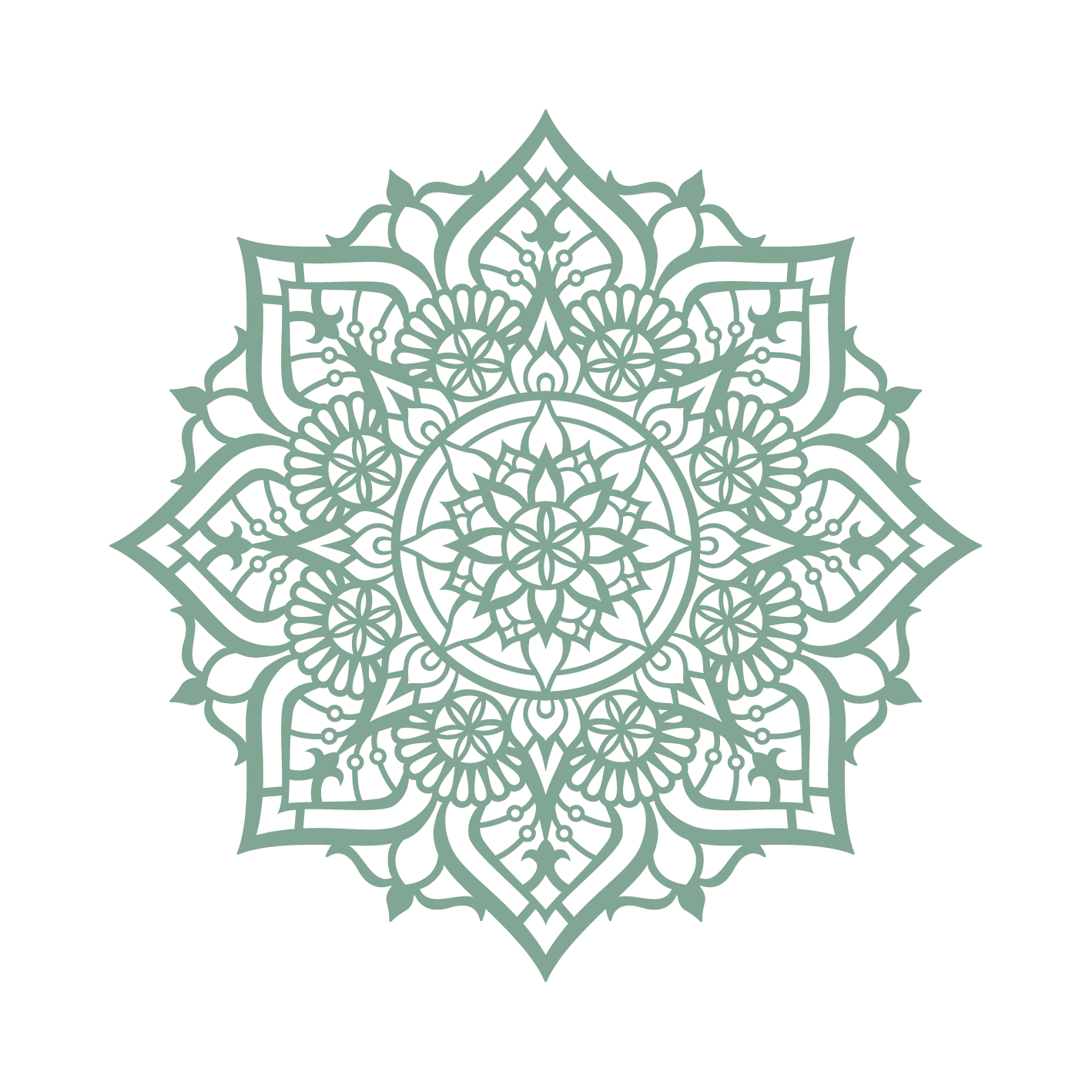 נוכחות - מנדלה מעוגלת