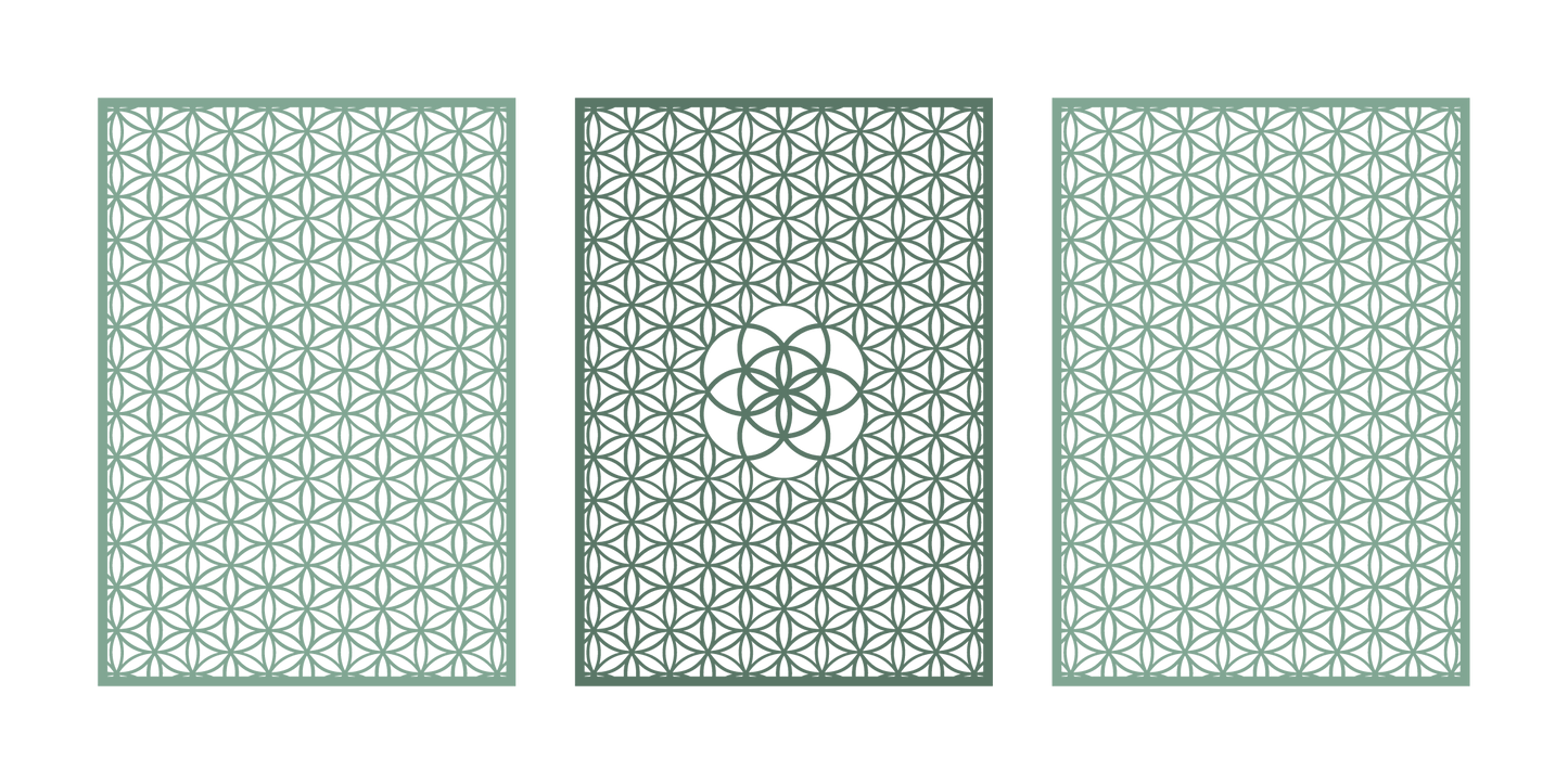 סט משרביות - פרח החיים 