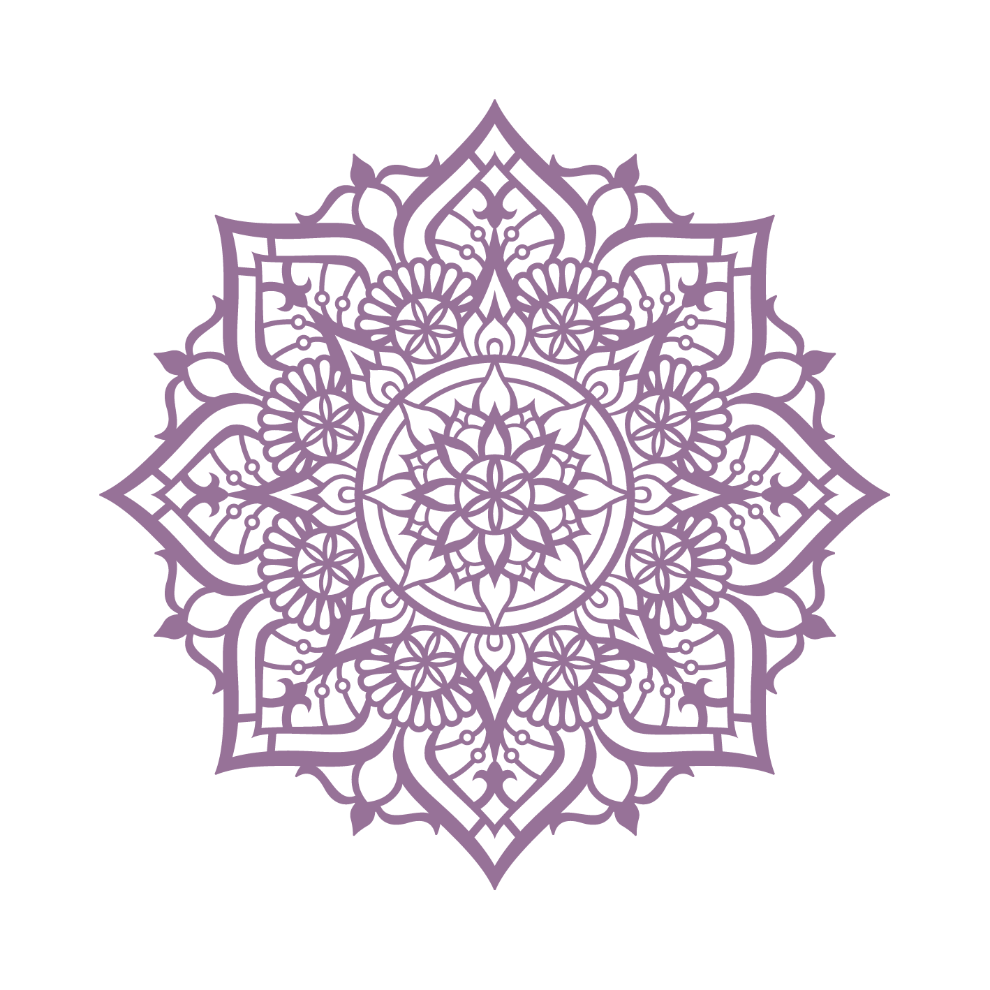 נוכחות - מנדלה מעוגלת