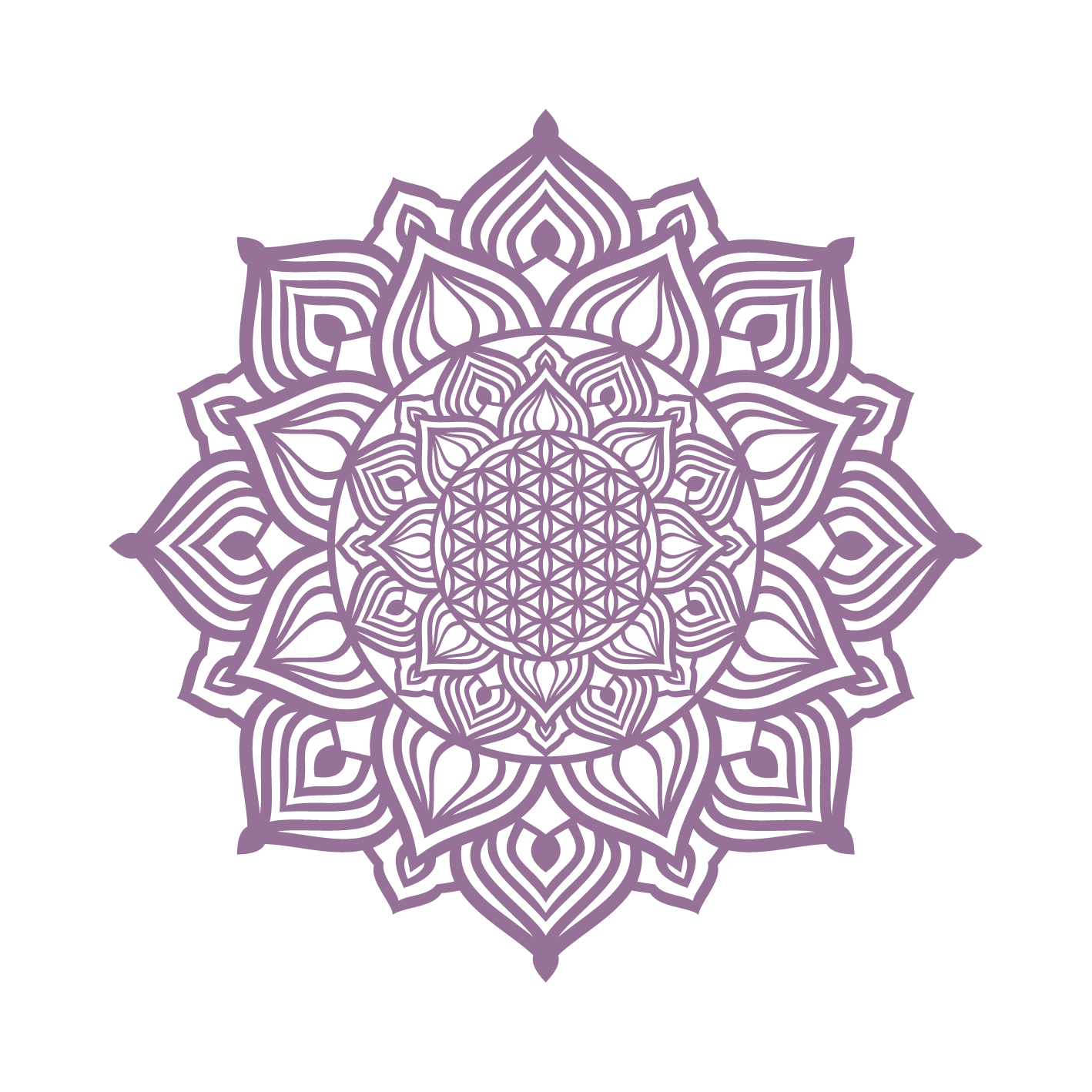 השמש העולה - מנדלה מעוגלת