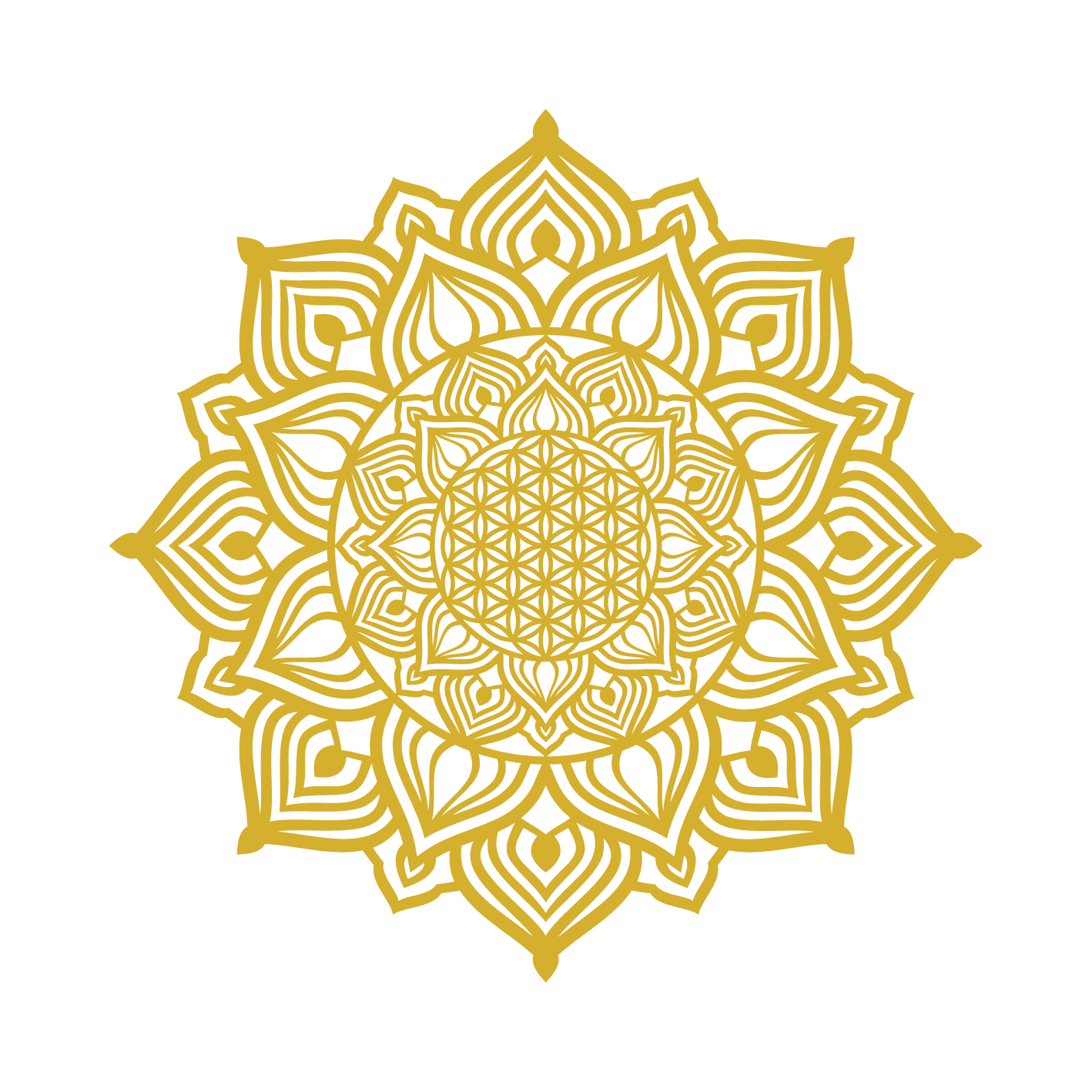 השמש העולה - מנדלה מעוגלת