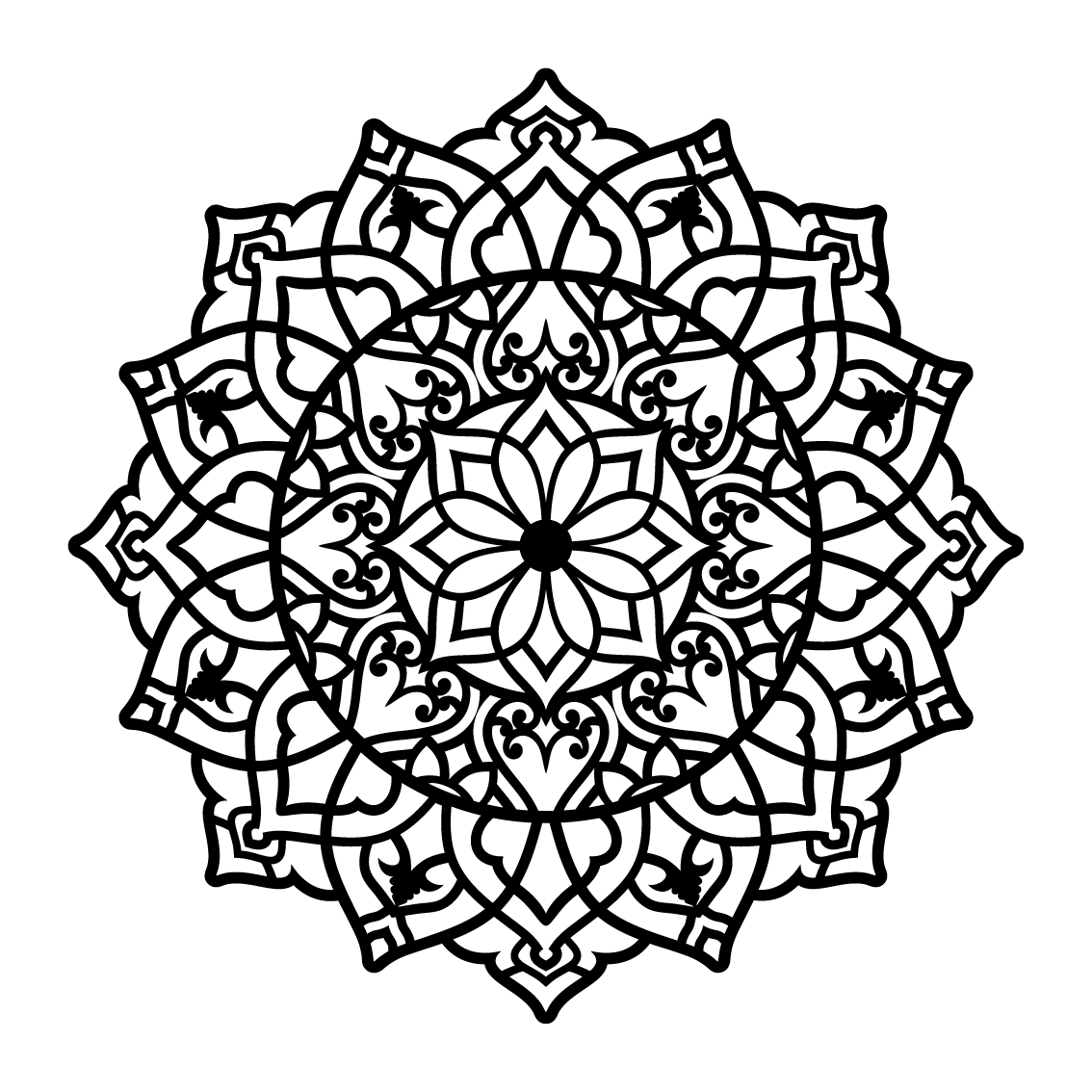 פתיחת הלב - מנדלה מעוגלת