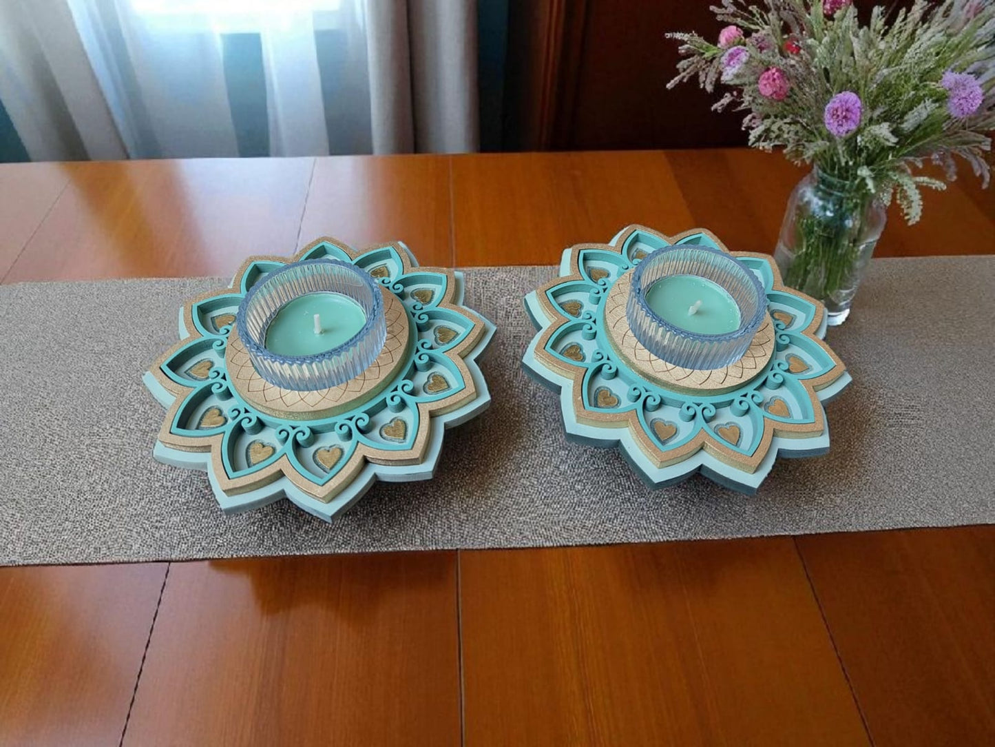 פמוטי אור-לב פתוח